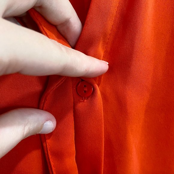 PRELOVED H&M || ORANGE MIDI DRESS - Picture 2 of 5